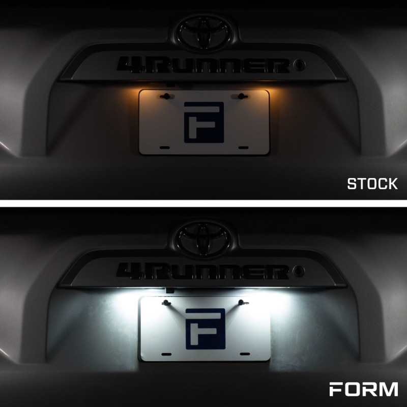 Toyota 4Runner License Plate Lights - FORM Lighting - 6000K LED - Cool White - 2014